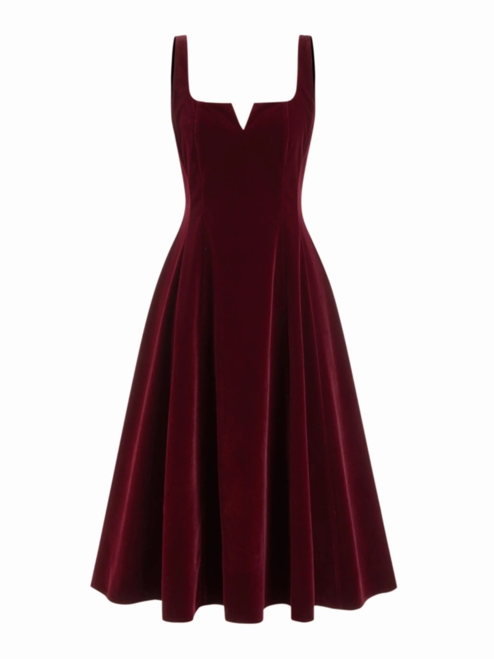 NWT FLAWED** Cider Velvet Tie Back MIDI Dress - Burgundy size XL
